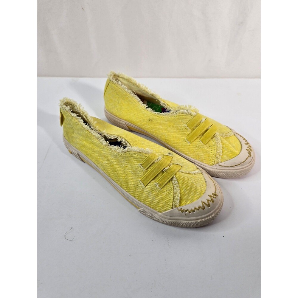 Rock & Candy Yellow Distressed Slip On Sneakers Size 7.5m